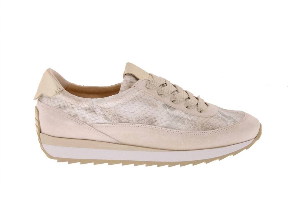 NEW SOFTWAVES women's damara sneakers in velour coco/python mousse
